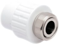 Фитинг РосТурПласт Муфта ПП с накидной гайкой 20х1/2"