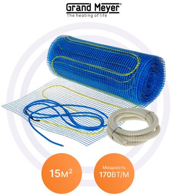 Нагревательный мат Heat'n'Warm EcoNG170-150 15 кв.м. 2550 Вт