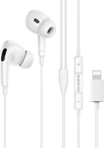 Наушники Borofone BM30 Pro Lightning (белый)