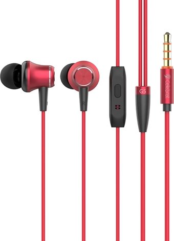 Наушники Celebrat G5 (красный/черный)