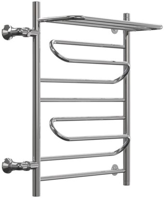 Полотенцесушитель Granula Браво, с полочкой боковое подключение левое 50х80 см