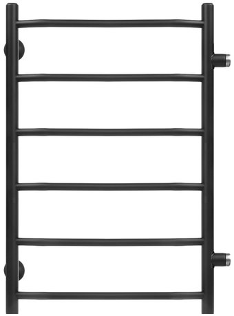 Полотенцесушитель Granula Трапеция 50х60 6 перекладин (боковое подключение, черный матовый)