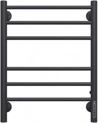 Полотенцесушитель TERMINUS Аврора электро КС П6 с диммером (450x600, черный)