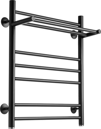 Полотенцесушитель Ростела Свирель V+ 500x700/8 1" (Ral 9005, нижнее подключение)