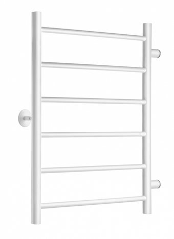 Полотенцесушитель Ростела Виктория боковое подключение 1" 6 перекладин 50х70 см (белый)