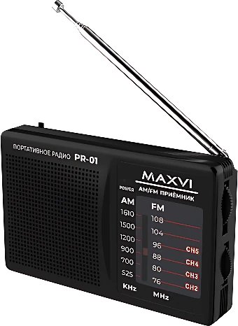 Радиоприемник Maxvi PR-01 (черный)