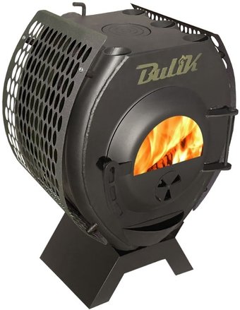 Свободностоящая печь-камин Березка Bulik 100 Стекло с экранами