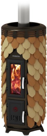 Свободностоящая печь-камин Термофор Сента Панголина Лайт (шамот-терракота)