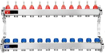 Запорная арматура Varmega Коллектор для теплого пола с расходомерами VM15112 ВР 1"