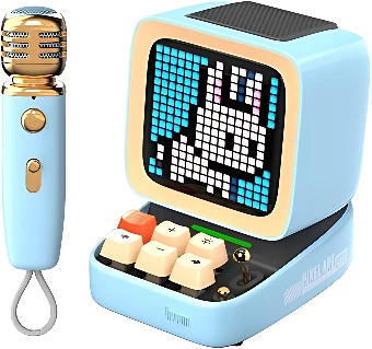 Беспроводная колонка Divoom Ditoo-Mic (голубой)