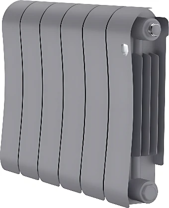 Биметаллический радиатор Royal Thermo Infinity 300 Silver Satin - 6 секций