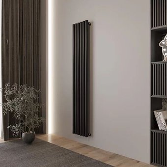 Дизайн-радиатор Faberg Garminia 1/50 (6 секций, черный матовый RAL-9005)