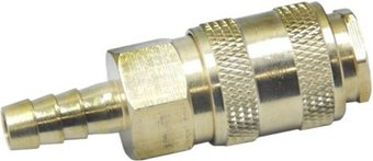 Фитинг Partner Быстроразъем пневмат с клапаном елочка 12 мм (латунь)