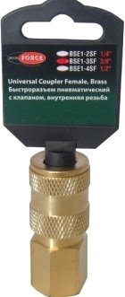 Фитинг RockForce Быстроразъем пневмат с клап внутр резьба 1/4" RF-BSE1-2SF