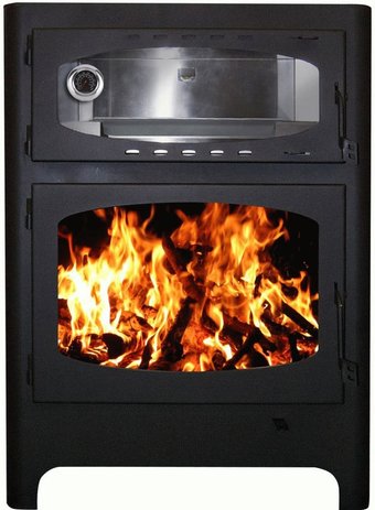 Печь-камин ЭкоКамин Бавария ЭКО с духовкой и плитой