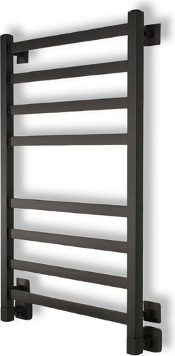 Полотенцесушитель Маргроид Вид 81/10 Профильный 100x50 (перекладины 30x10, черный матовый)