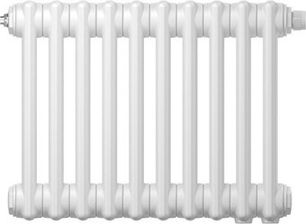 Стальной трубчатый радиатор Zehnder Charleston 3050, 1/2", 18 секций, боковое подключение (белый)