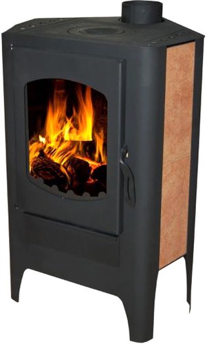 Свободностоящая печь-камин ЭкоКамин Бавария ЭКО угловая с плитой