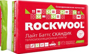 Теплоизоляция Rockwool Лайт Баттс Скандик 800x600 50 мм