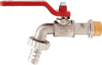Запорная арматура ITAP GAR шаровый сливной кран с латунным штуцером 1/2" 1660012