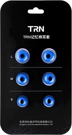 Амбушюры для наушников TRN Memory Foam (3 пары, синий)