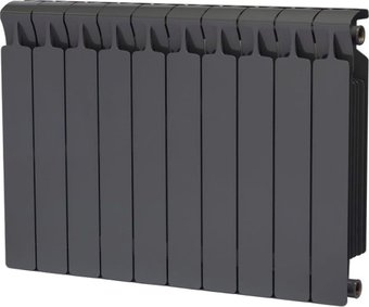 Биметаллический радиатор Rifar Monolit 500 (10 секций, титан)