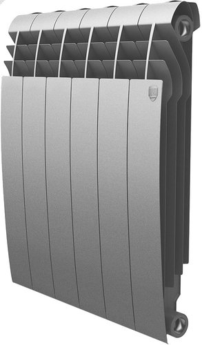 Биметаллический радиатор Royal Thermo BiLiner 500 Silver Satin (8 секций)