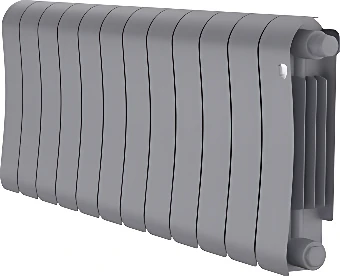 Биметаллический радиатор Royal Thermo Infinity 300 Silver Satin VR80 - 12 секций