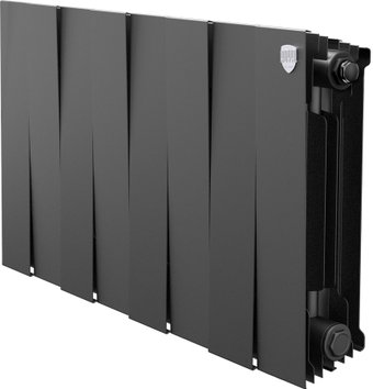 Биметаллический радиатор Royal Thermo PianoForte 300 Черный - 8 секций