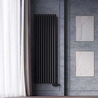 Дизайн-радиатор Faberg Anicassa 2 (6 секций, черный матовый RAL-9005)