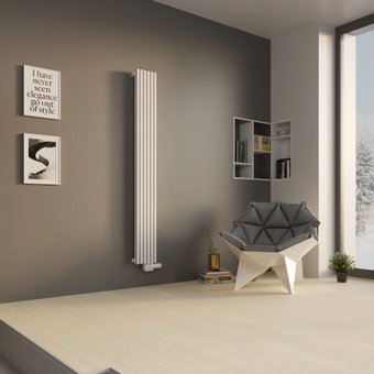 Дизайн-радиатор Faberg Sabron 1 (6 секций, белый RAL-9016)