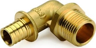 Фитинг General Fittings Соединитель 90° Goldfix 20х1/2" 340021H042028A