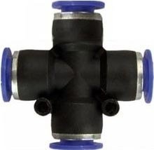 Фитинг Sumake Разветвитель крестообразный для пласт. труб 4 мм PZA 12