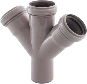 Фитинг РосТурПласт Крестовина для внутренней канализации 50х45°