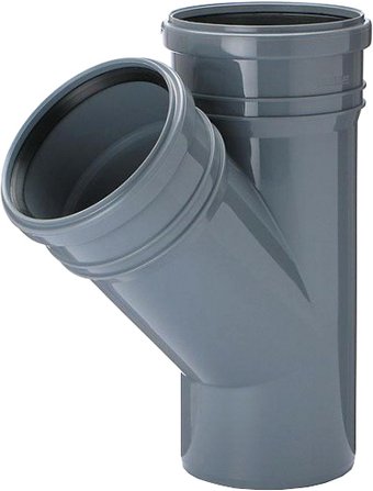 Фитинг РосТурПласт Тройник для внутренней канализации 50х40х45°
