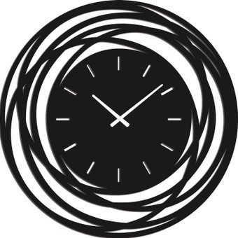 Настенные часы ИП Карташевич Mixs Black B19A23 (50 см)