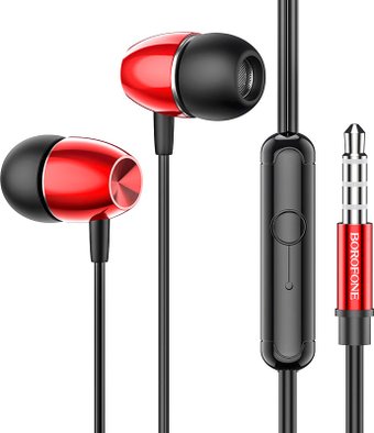Наушники Borofone BM57 (красный/черный)
