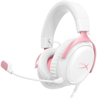 Наушники HyperX Cloud III (белый/розовый)