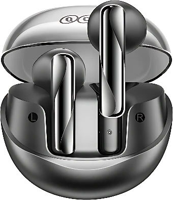 Наушники QCY AilyBuds Clear (черный/серый)