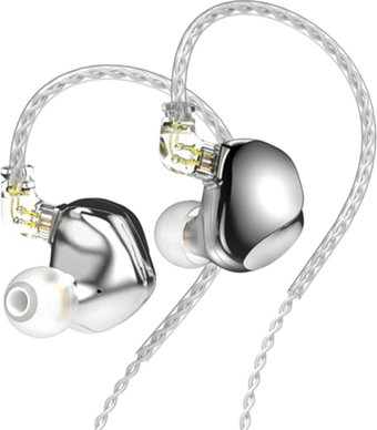 Наушники TRN VX Pro (серебристый, без микрофона)