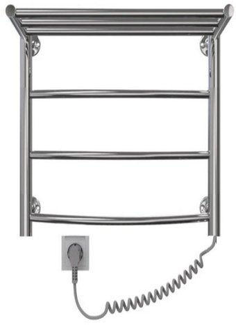 Полотенцесушитель Granula Классик 50x60 D32 с полкой и кнопкой