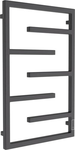 Полотенцесушитель Маргроид Ferrum Preim СНШ профильный 80*50 Черный матовый, скрытого монтажа, таймер справа