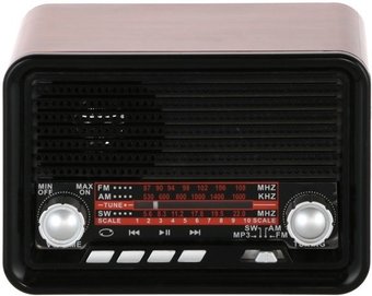 Радиоприемник Ritmix RPR-030 (черный/бордовый)