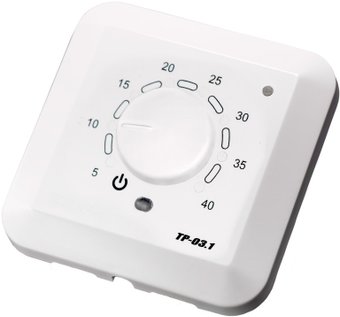 Терморегулятор ЭргоЛайт ТР-03.1В встраиваемый (белый)