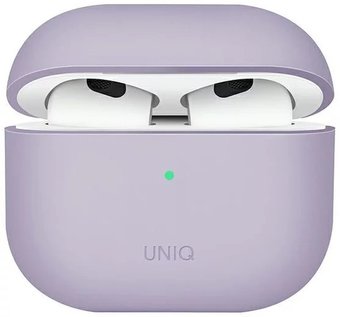 Чехол Uniq Lino для AirPods 3 AIRPODS(2021)-LINOLAV (сиреневый)