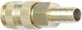 Фитинг FORSAGE Быстроразъем пневмат с клапаном елочка 12 мм F-BSE1-5SH (латунь)