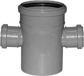 Фитинг РосТурПласт Крестовина для внутренней канализации 110х50х50х87°