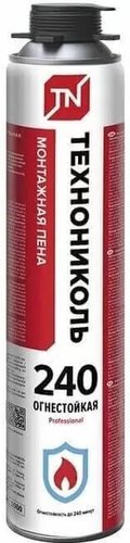 Монтажная пена ТехноНИКОЛЬ Professional огнестойкая 240 1 л