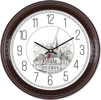 Настенные часы Бюрократ WallC-R63P29/Brown