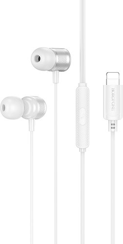 Наушники Borofone BM93 Lightning (белый)